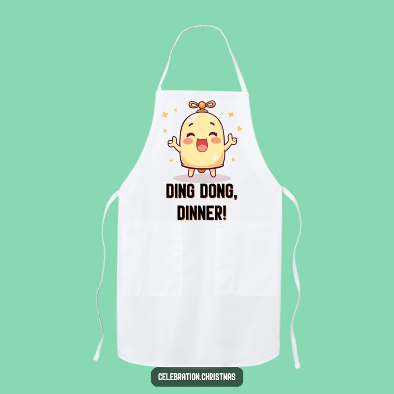 Funny Ringing Bell Merriment Apron - Cook with Joyful Sound Gift