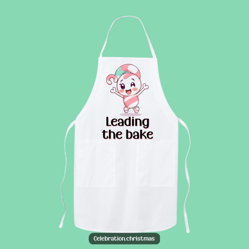 Funny Candy Cane Apron - Lead Your Kitchen with Holiday Cheer