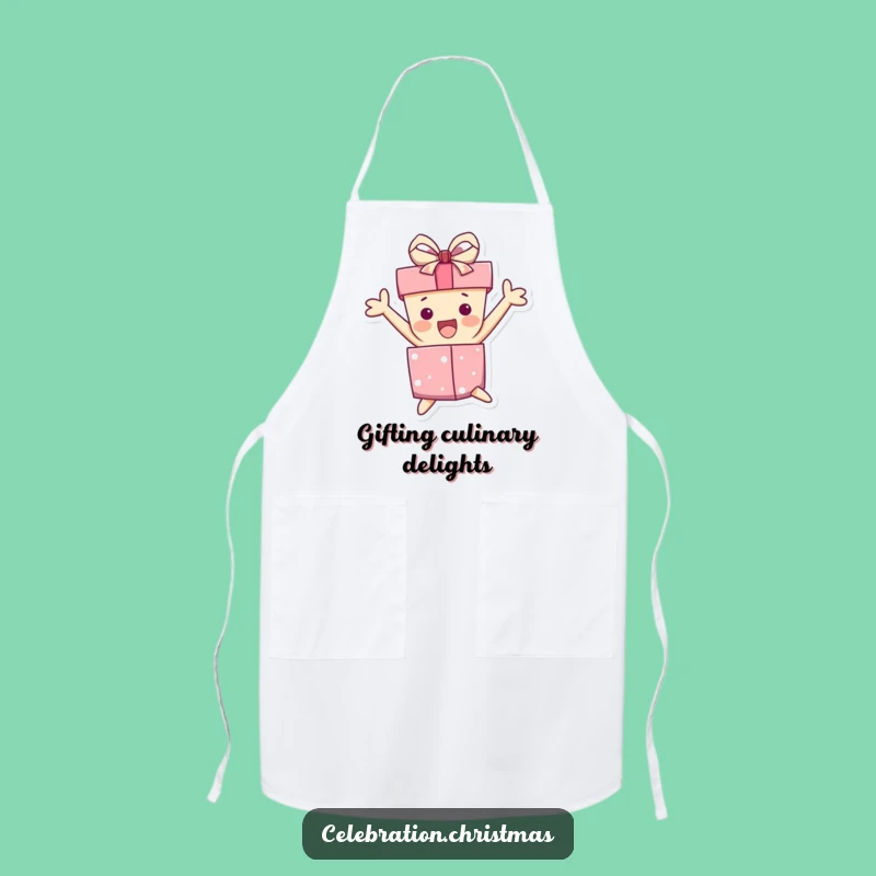 Funny Gift Box Jump Apron: Cook Up Excitement with Humorous Flair
