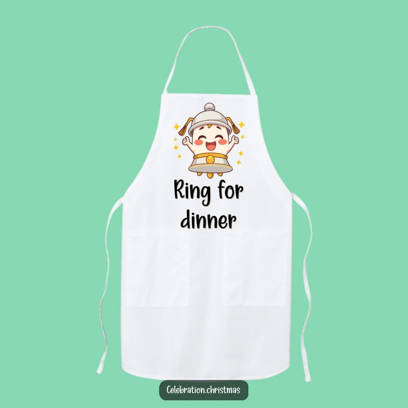 Funny Ringing Bell Apron - Kitchen Enthusiastic Merriment Humorous Gift