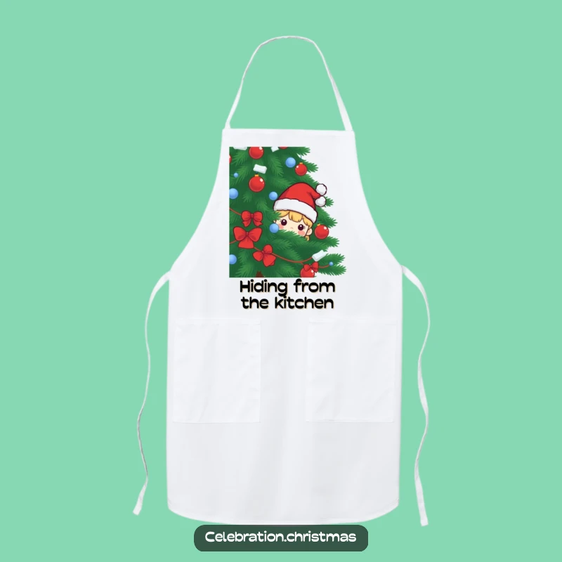 Funny Kitchen Santa Hat Apron: Christmas Cooking Character, Perfect Gift
