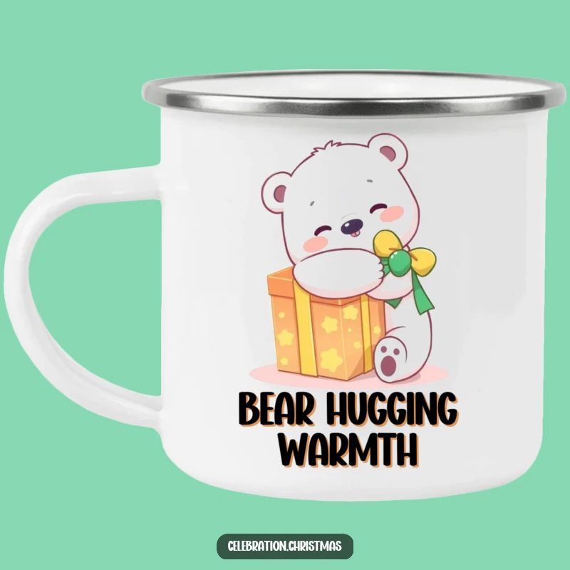 Funny Kawaii Polar Bear Present Camping Mug: Joyful Adventures, a Perfect Funny Gift