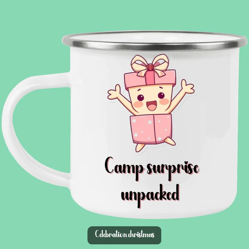Durable Funny Gift Box Jump Camping Mug: Adventure is Exciting!
