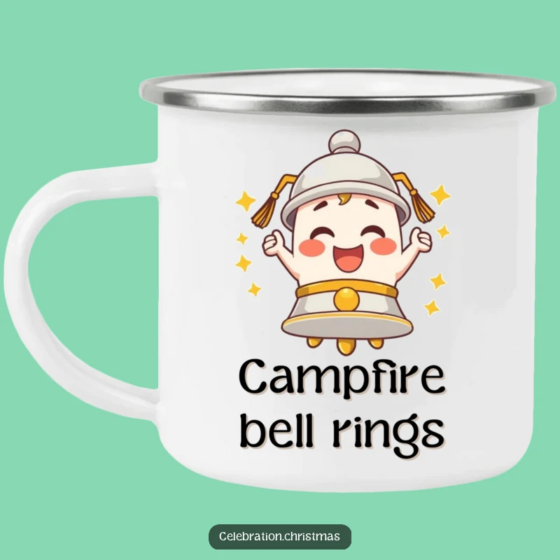 Funny Ringing Bell Camping Mug - Durable Enthusiastic Merriment Drinkware