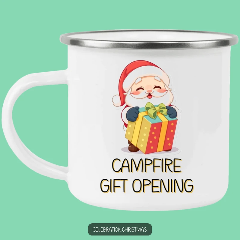 Funny Santa Camping Mug: Outdoor Christmas Cheer, Epic Holiday Humorous Gift