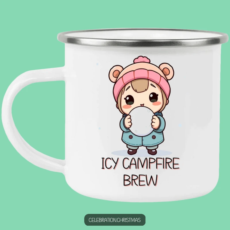 Funny Snowball Fight Camping Mug: Sip Your Adventures with Winter Playfulness
