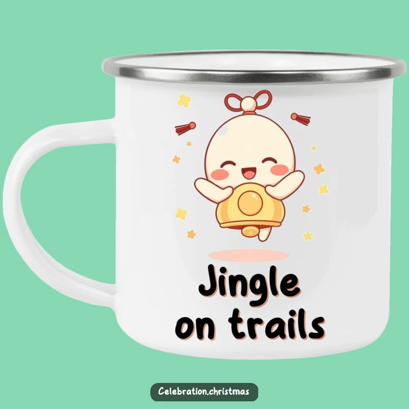 Funny Bell Character Camping Mug - Pure Delight for Outdoor Jingles