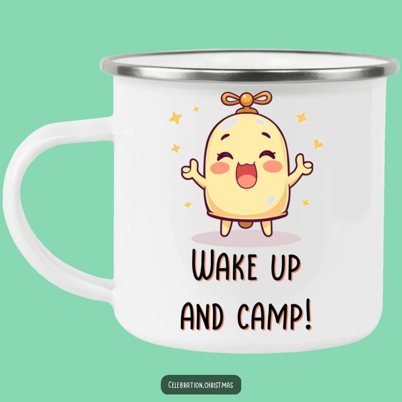 Durable Funny Ringing Bell Merriment Camping Mug - Adventure with Joy Gift