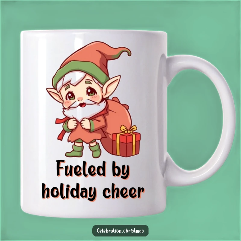 Funny Jolly Elf Gift Sack Mug - Hilarious Holiday Cheer Mug, Perfect Funny Gift