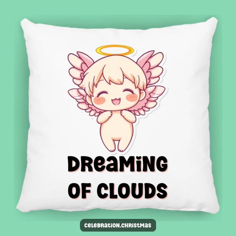 Funny Angel Flapping Wings Pillow - Cozy Joyful Character Comfort