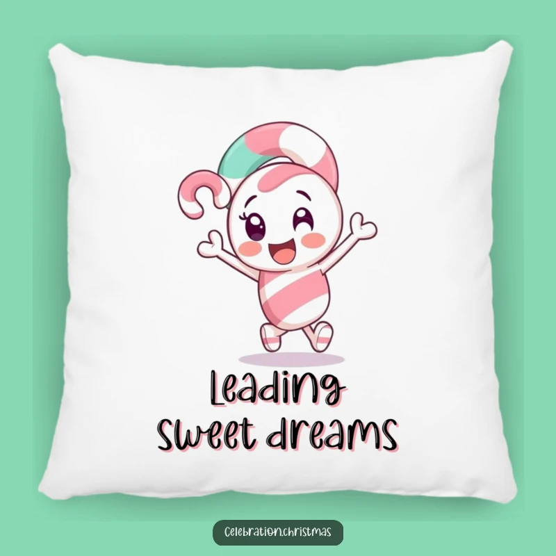 Funny Candy Cane Pillow - Cozy Comfort with Exciting Holiday Spirit