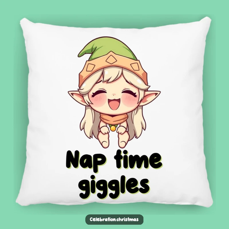 Funny Elf Hat Pillow - Soft & Hilarious Giggling Character Cushion, Perfect Funny Gift