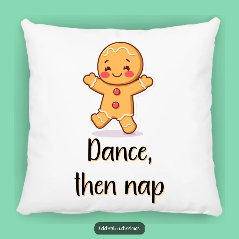 Funny Gingerbread Man Jig Pillow - Cozy Comfort and a Hilarious Gift
