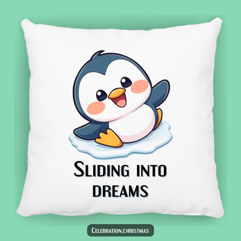 Funny Kawaii Penguin Slipping Pillow - Cozy Comfort & Laughter