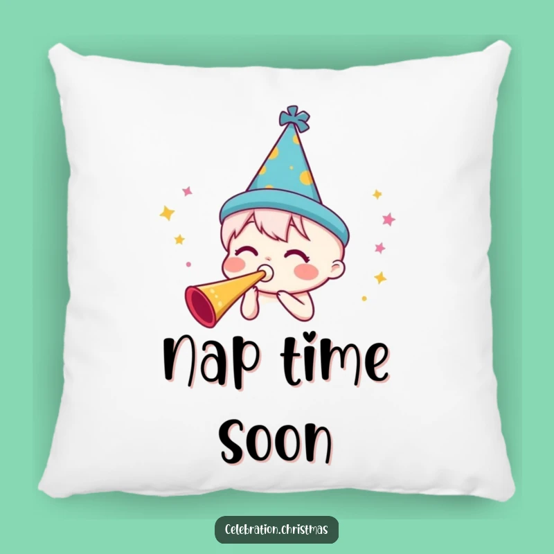 Funny Party Horn Pillow - Cozy Comfort with Festive Cheer