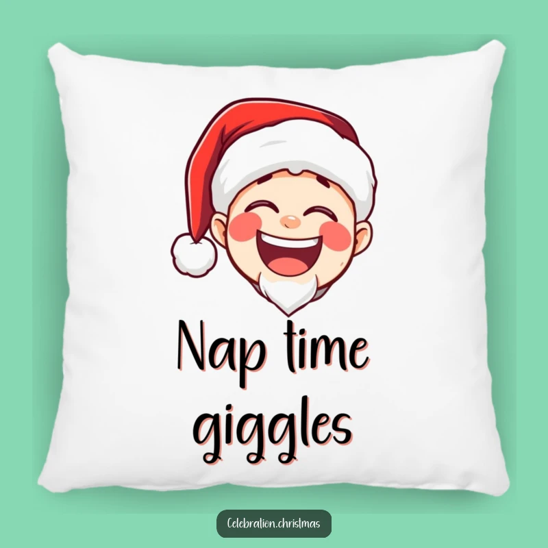 Soft Funny Santa Laugh Pillow: Cuddle Up with Holiday Giggles