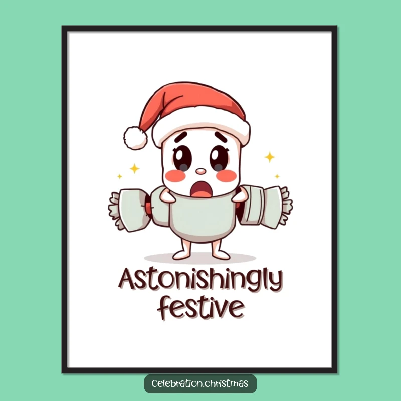 Funny Cracker Surprise Digital Art: Character Print, Perfect Gift