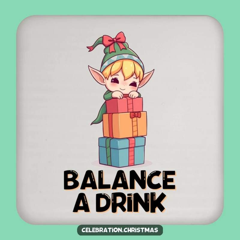 Funny Elf Coaster Balancing Gifts for Your Table