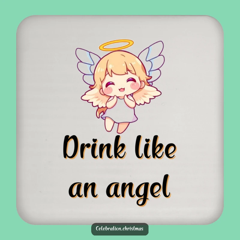 Funny Angel Wings Flapping Coaster - Protect Surfaces with Joy Gift