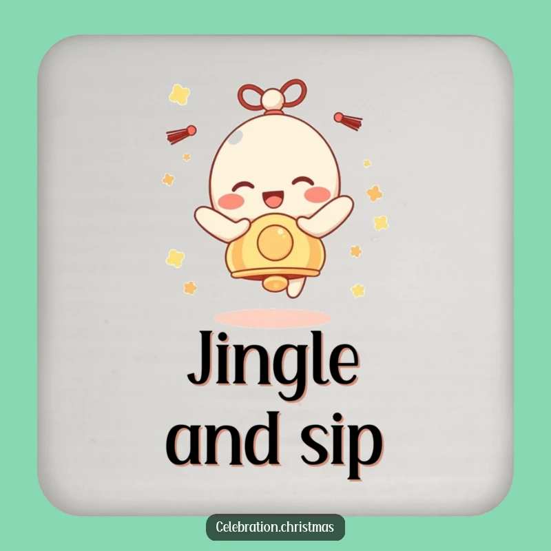 Funny Bell Character Coaster - Protect Surfaces with Pure Delight