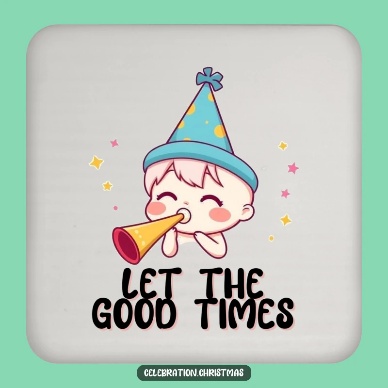 Funny Party Horn Coasters - Protect Surfaces with Festive Fun