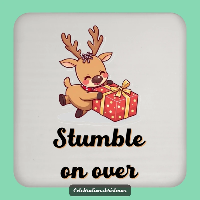 Funny Reindeer Coaster A Comical Trip for Tables