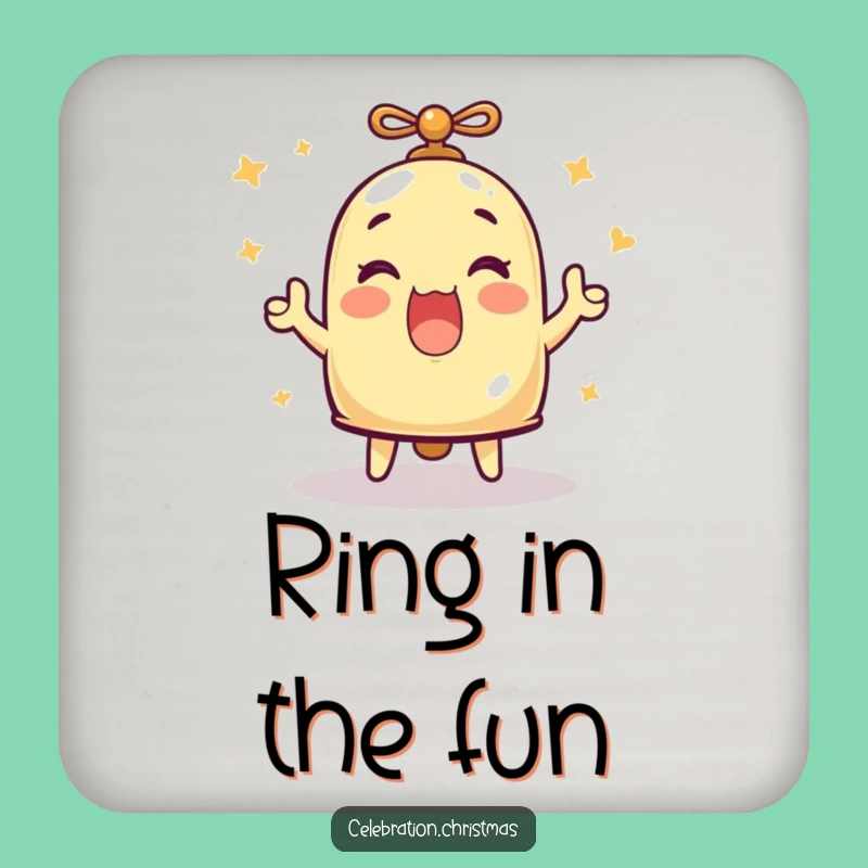 Funny Ringing Bell Merriment Coaster - Protect with Cheerful Sound Gift