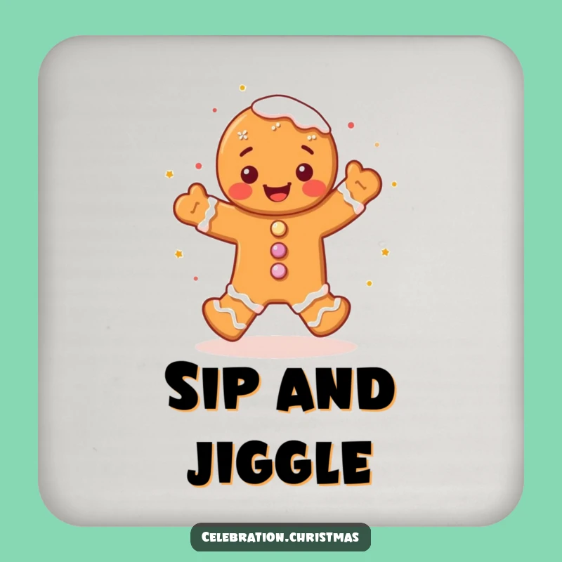 Funny Gingerbread Man Coaster A Jig to Protect Your Table