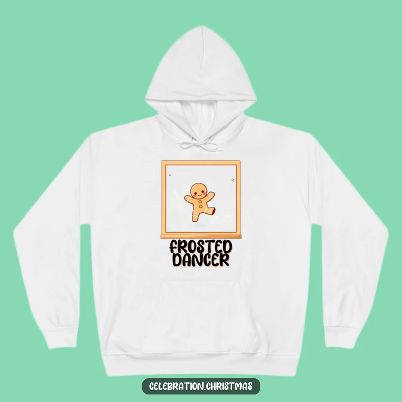 Cozy Funny Kawaii Gingerbread Dancing Hoodie - Warm Holiday Vibes