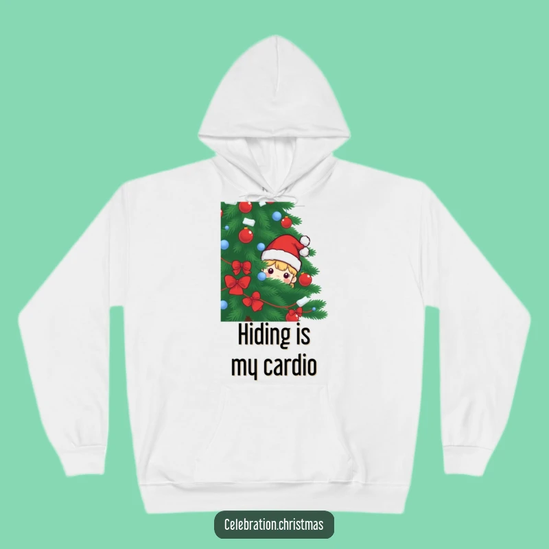 Cozy Funny Santa Hat Hoodie: Christmas Character Comfort, Perfect Gift