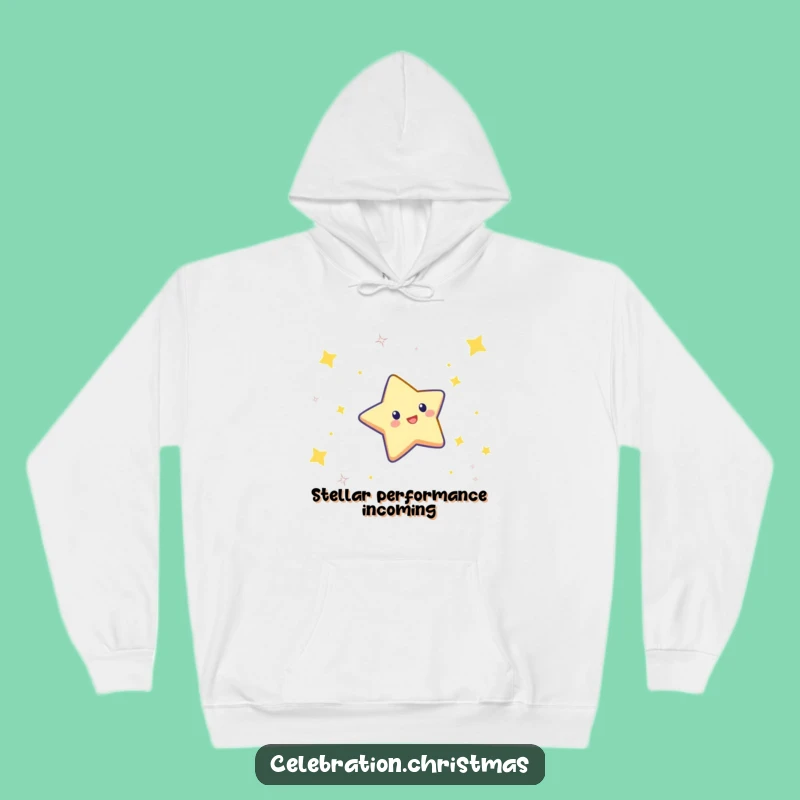 Cozy Funny Star Hoodie: Celebratory Character Comfort, Perfect Gift