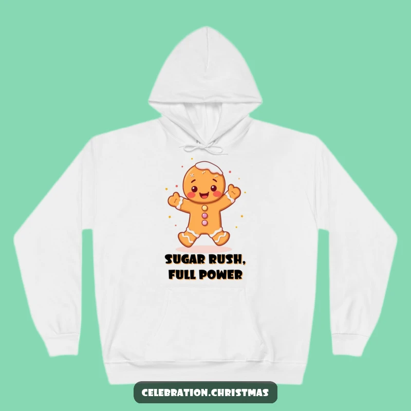 Funny Gingerbread Man Hoodie A Cozy Jig for Winter Warmth
