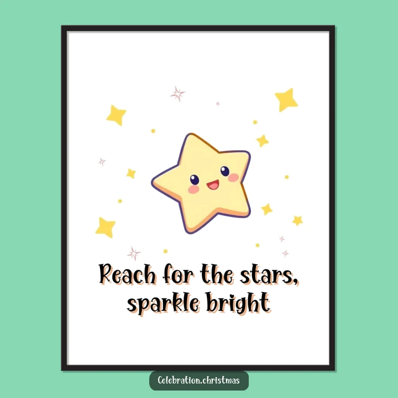 Free Printable Funny Star Wall Art - Celebratory Dive Decor Downloadable