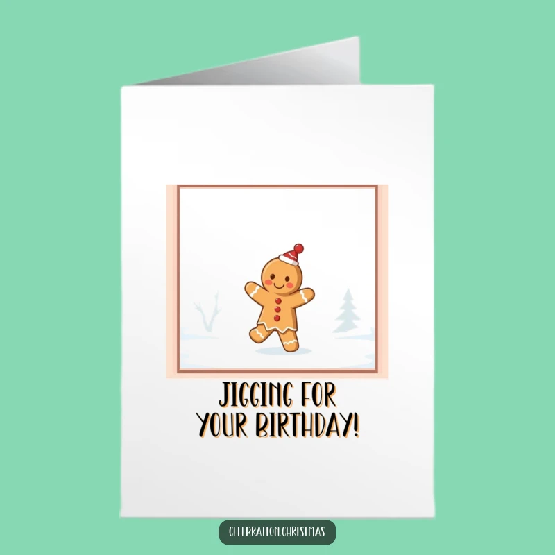 Free Printable Gingerbread Birthday Card - Silly & Cute Downloadable Fun