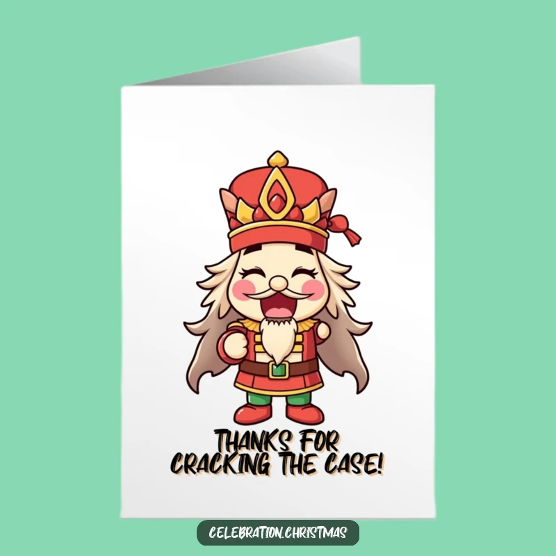 Free Printable Thank You Card: Nutcracker Pose, Funny Downloadable Gift