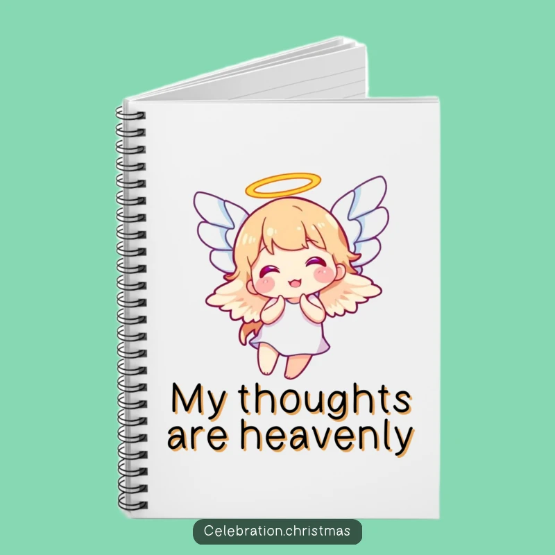 Funny Angel Wings Flapping Notebook - Jot Down Heavenly Thoughts Gift