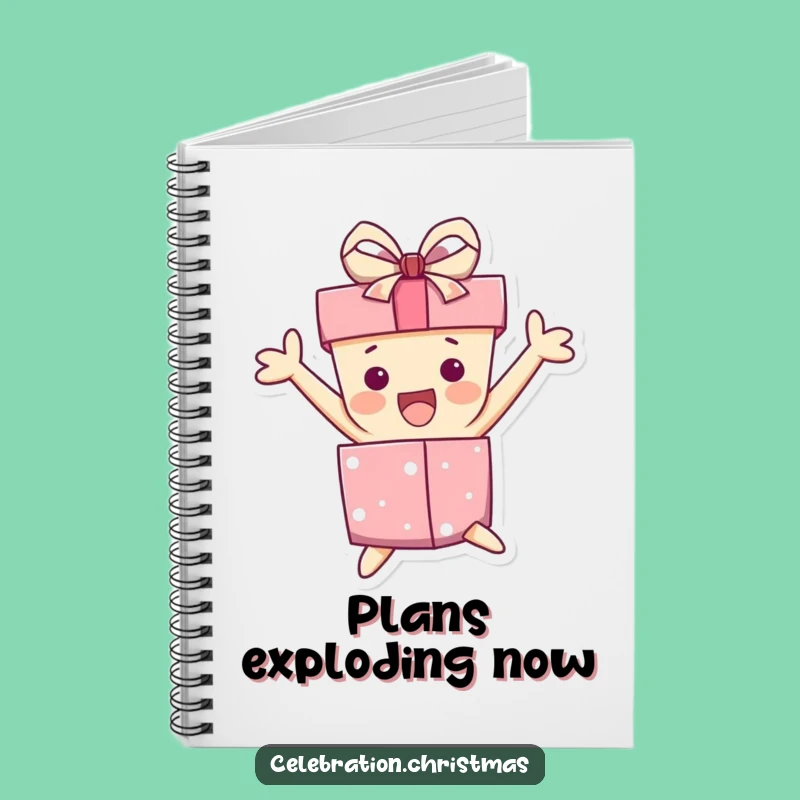 Funny Gift Box Jump Notebook: Jot Down Your Excited Ideas