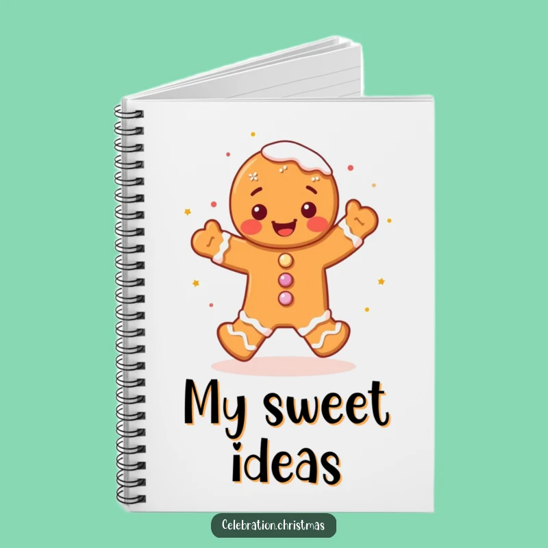 Funny Gingerbread Man Notebook A Jig for Your Thoughts