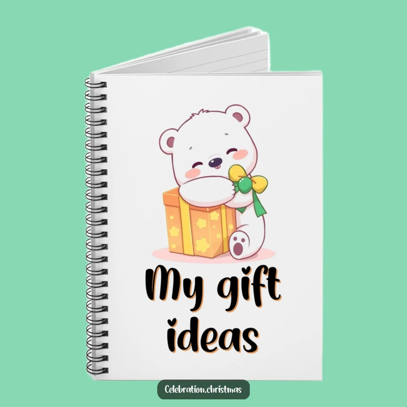Funny Kawaii Polar Bear Present Notebook: Write with Joy, a Perfect Funny Gift