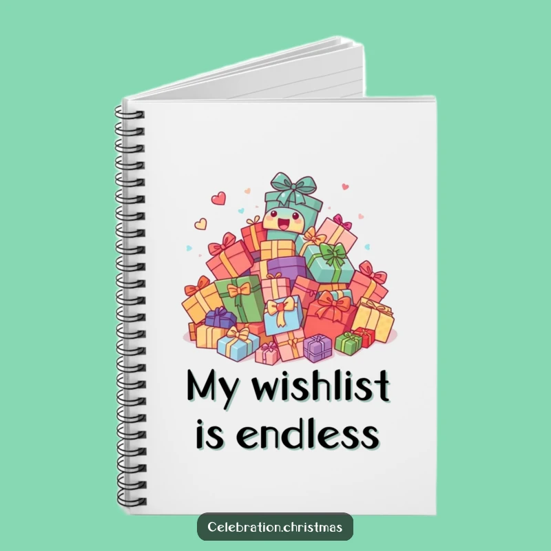 Funny Notebook: Excited Present Pile Journal, Comical Gift for Writers