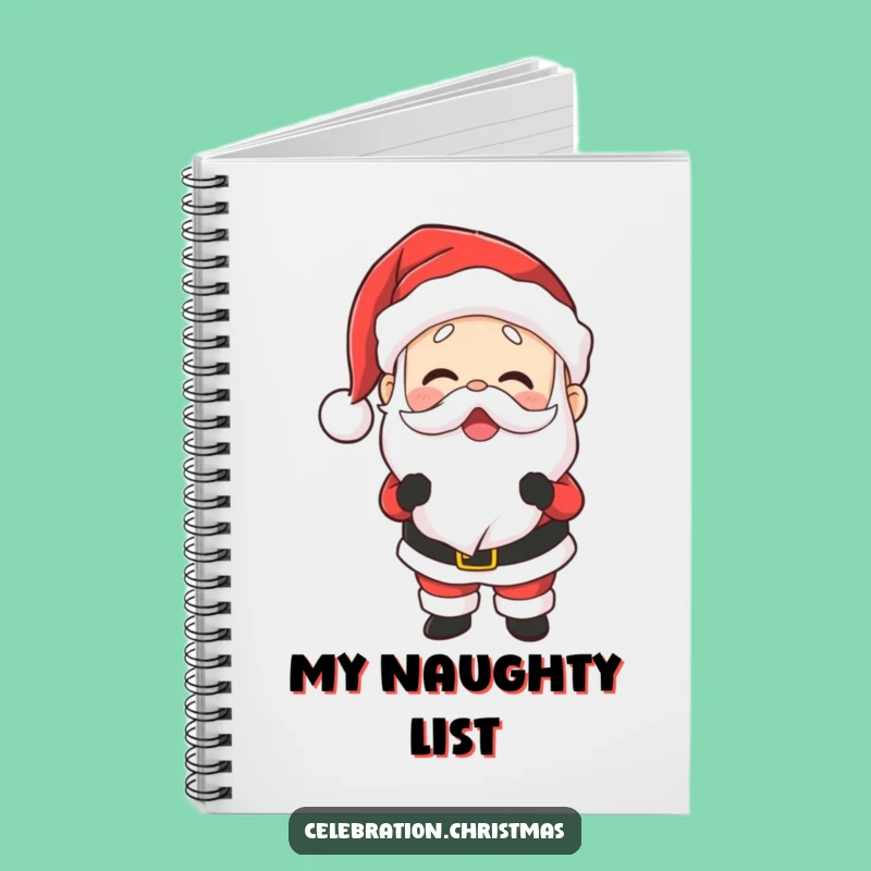 Funny Santa Laughing Notebook: Jot Down Holiday Wishes