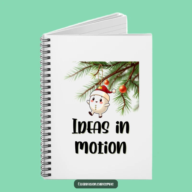 Funny Ornament Spin Notebook: Christmas Journal, Perfect Gift
