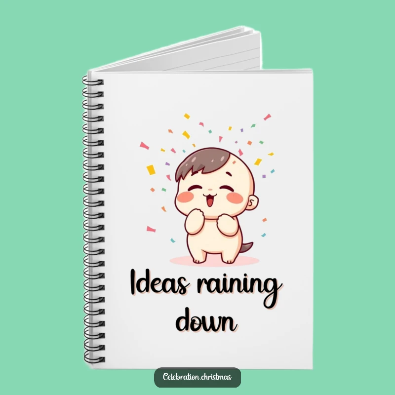 Funny Kawaii Confetti Notebook: Jot Down Your Celebrations & Ideas
