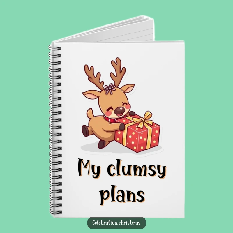 Funny Reindeer Notebook A Comical Trip for Notes