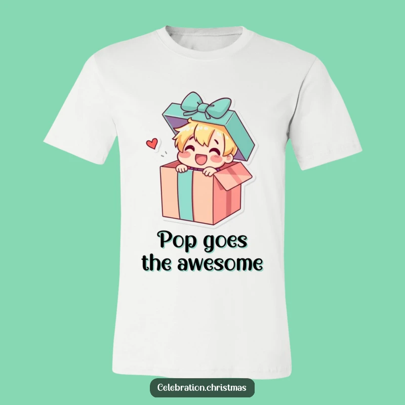 Funny Gift Box Surprise T-Shirt: Wear Your Excitement with this Cheerful, Fun Design