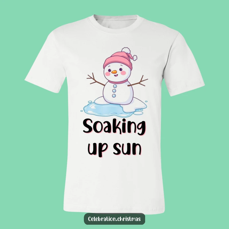 Funny Melting Snowman T-Shirt - Embrace the Chaos with Winter Humor