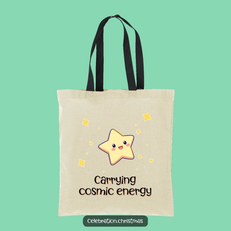 Funny Star Tote Bag: Celebratory Character Carrier, Perfect Gift