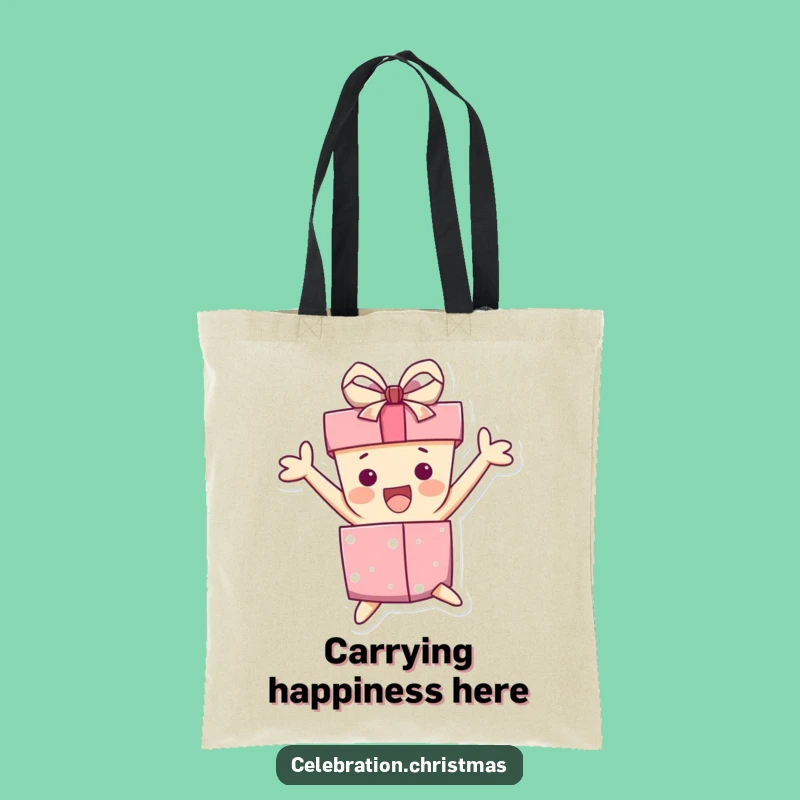 Funny Gift Box Jump Tote: Carry Your Excitement Everywhere