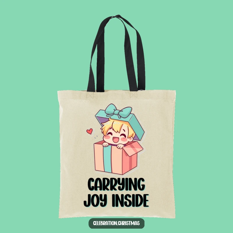 Funny Gift Box Surprise Tote Bag: Carry Your Essentials with Cheerful, Fun Style