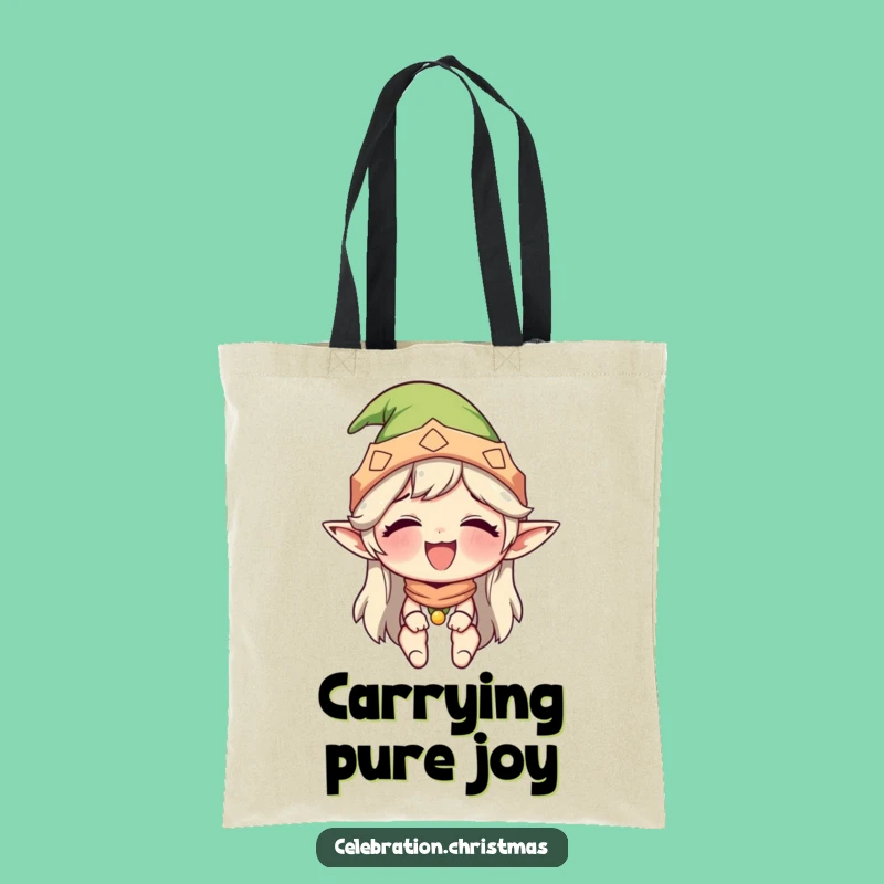Funny Giggling Elf Tote Bag - Charming & Hilarious Character Accessory, Ideal Funny Gift